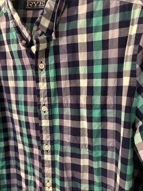 Rye checked button up